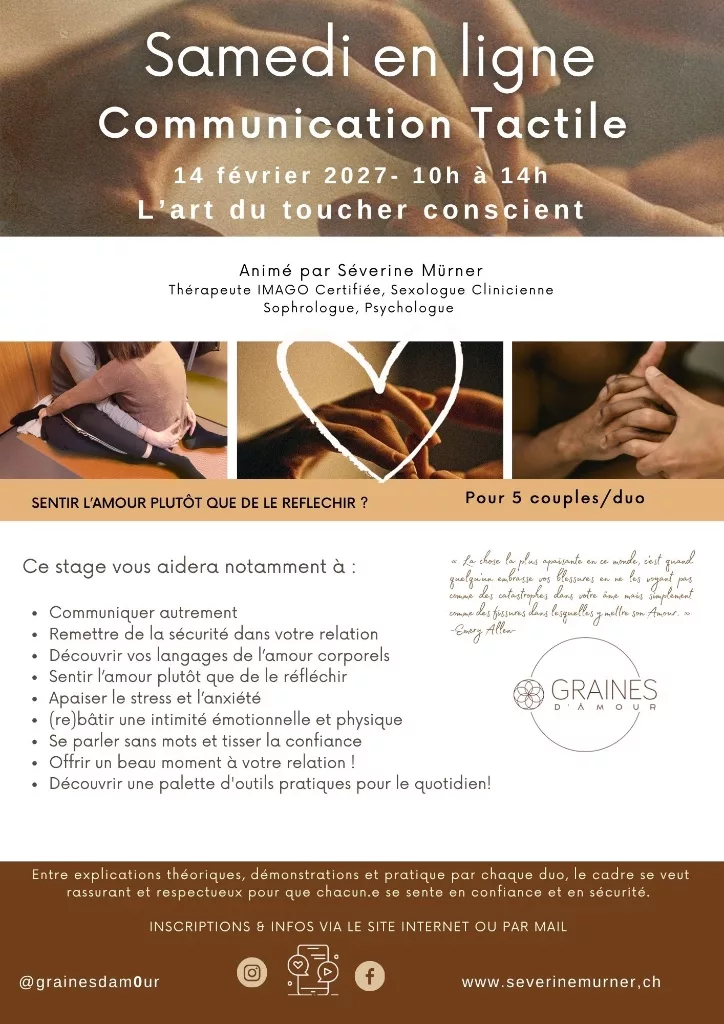 Communication tactile — 14 février 2027 (en ligne)