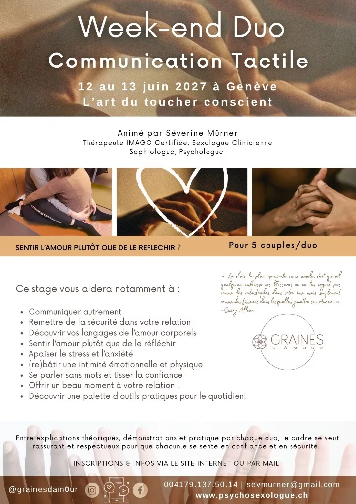 Communication tactile — 12 & 13 juin 2027 (présentiel)