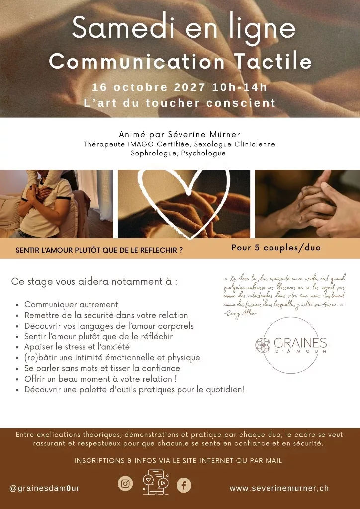 Communication tactile — 16 octobre 2027 (en ligne)